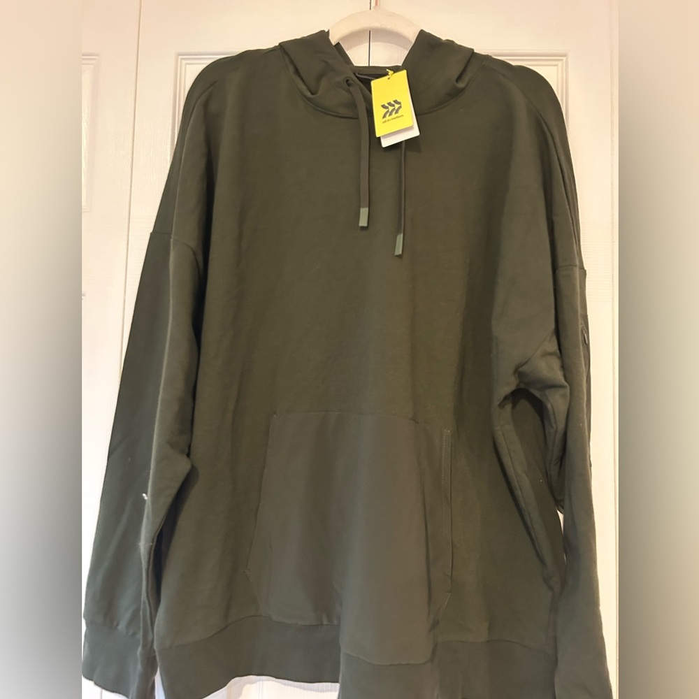 NWT Target brand All in Motion Large olive hoodie